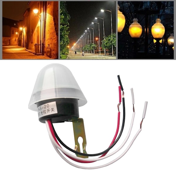 AS 20 10A Rörelsesensor Ljusströmbrytare AC110 till 220V Vattentät Känslig För Trappor Badrum Källare