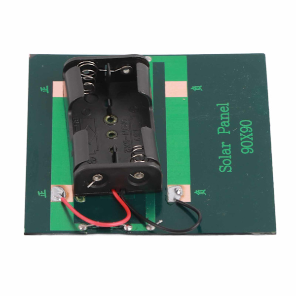 Solcellepanel ladercelle ladebrett 1W DC4V for 2xAA 1.2V batterier strømforsyning
