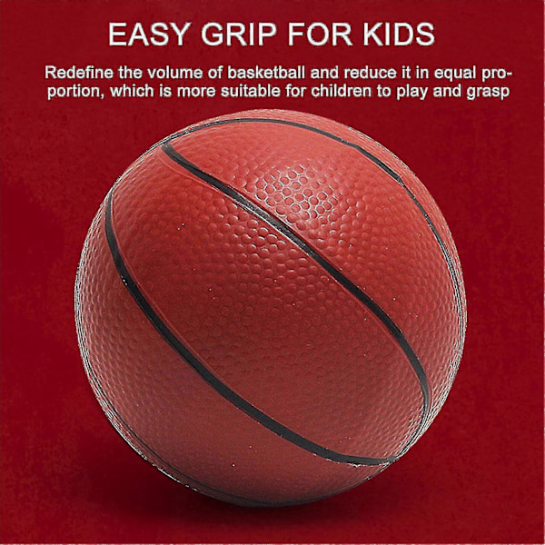 Hængende Dør Basketballplade - Transparent Mini Backboard med 1 Basketnet, 4 Kroge og 1 Basketball Sort