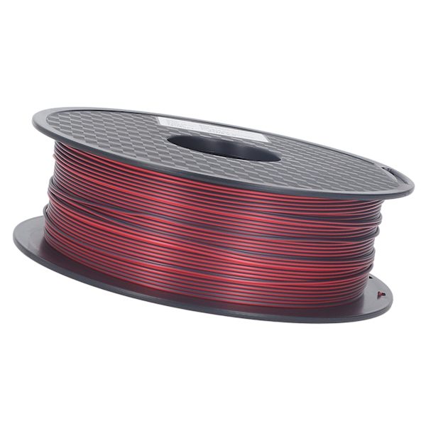 3D-utskriftsförbrukning 1,75 mm PLA-filament Svart Röd 2 Färg Eco Friendly Förbrukningsfilament