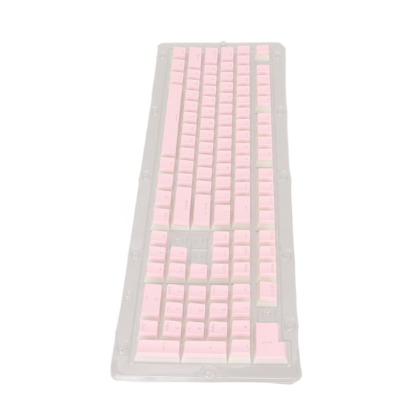 PBT Tangentbord Hög Låg Layout Dubbellager 2 Färg 108 Tangenter Mekaniska tangentbord för 61 87 104 108 Tangentbord Rosa