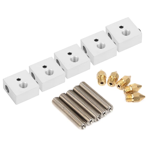 Aluminium Värmeblock för Makerbot MK8 Hot End 3D-skrivarmunstycke Halsrörstillbehör