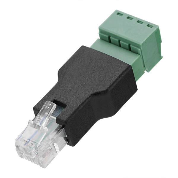 Ethernet-kontakt RJ11 6P4C hann til 4-pinners skrueterminalkontakt