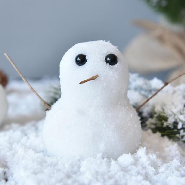 Falsk instant snøpulver Falsk snøfestdekorasjon for skymyk sanseleke juledekorasjoner