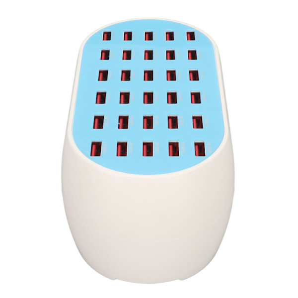 160W 30-porters USB-ladestasjon, flere USB-skrivebordsladere for mobiltelefoner, digitale apparater, 100-240V AU-plugg