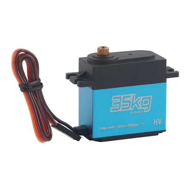2 stk 35 kg kjernefri motor digital servo full metall gir servo vanntett for 1/8 1/10 RC bil
