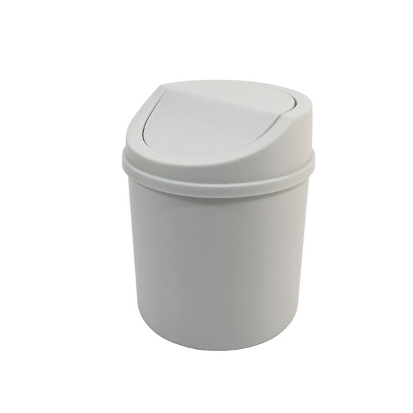 Kompakt Grå Papperskorg för Skrivbord 1 Gallon Liten Soptunna