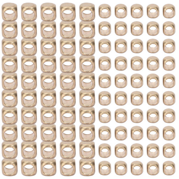 100 st 2 mm/2,5 mm fyrkantiga pärlor smyckestillverkning DIY armbandtillverkning pärlor tillbehör