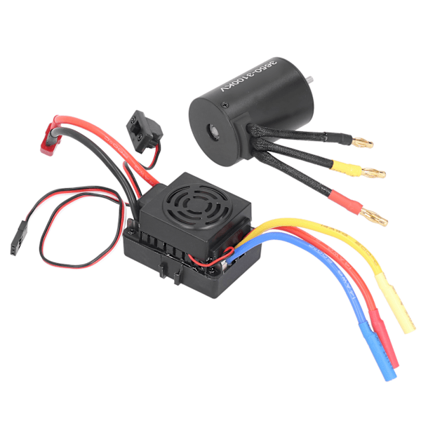 3650 Vattentät 3100KV Borstlös Motor 60A Borstlös ESC Delar Set för 1/10 RC Bil