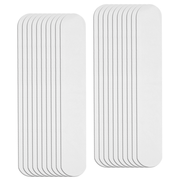 20 st Krage Svett Pads Engångs Hatt Krage Svettfläckar Självhäftande Nackfoder Pads (Vit)