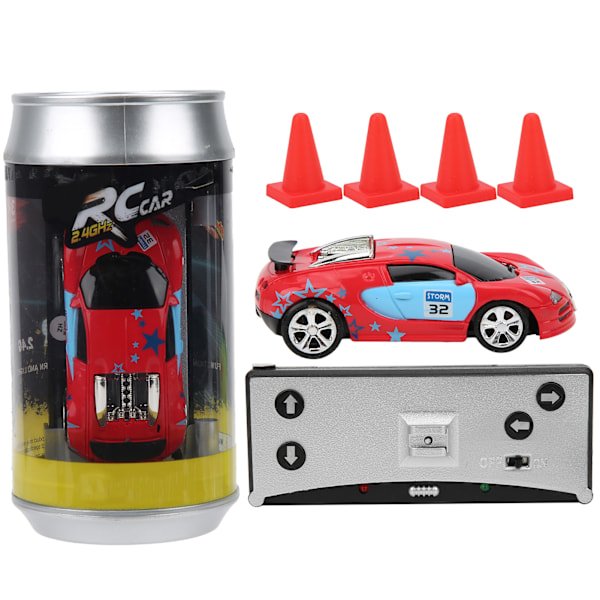 Mini RC-bil med kanboks, kraftinduksjon, fireveis fjernkontroll, APP-dobbelmodus, barnespillmodell (rød)