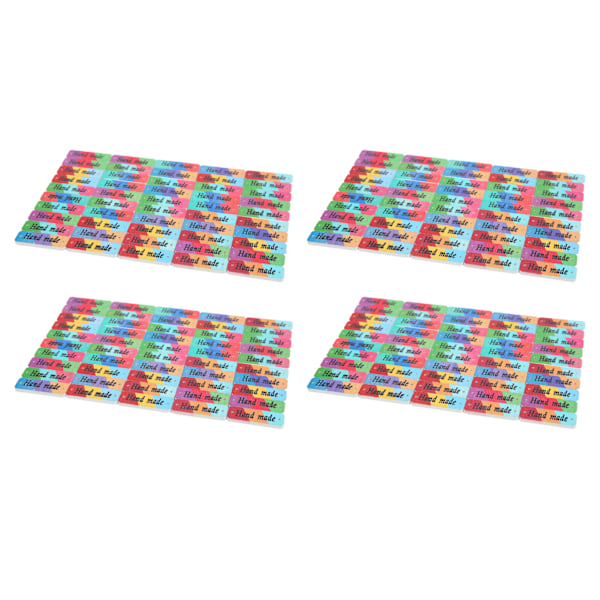 200 st träetiketter 30x10mm Färg Personlighet Stark Hållbar Handgjord Trä Manuellt Skylt