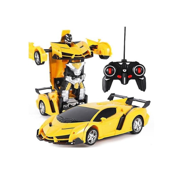 En-knapps deformasjon RC-bil - Blå King Kong robotleketøy for gutter og barn