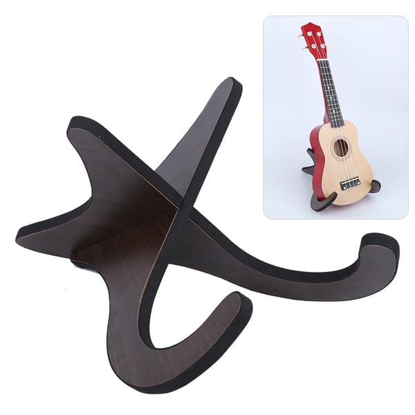 Kannettava puinen jalusta irrotettava teline viulun pidike ukulele-teline soitintarvikkeet