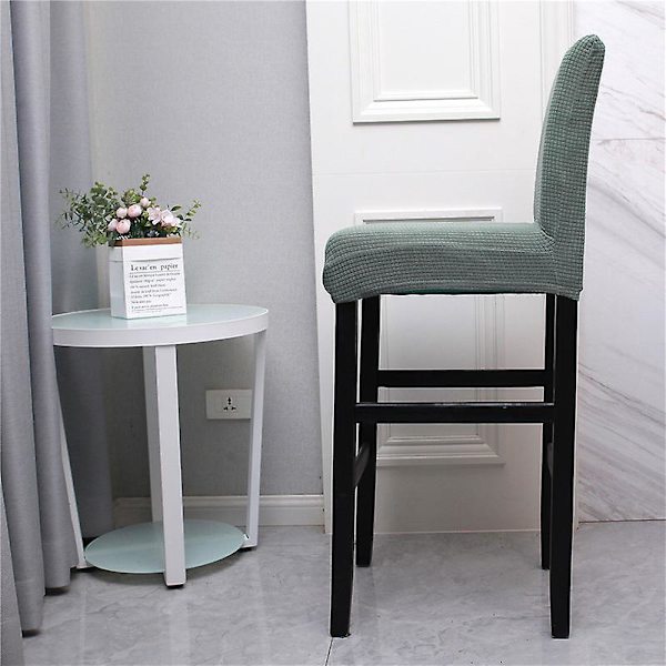 Moderne svart stretch barstoltrekk - 4-pakning