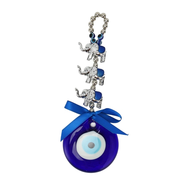 Øjenhængende ornament Lucky Fortune Søde lyse farver Holdbar harpiks Blå øjenpynt til kontor i bilværelset