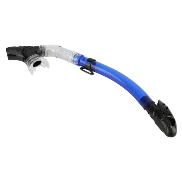 Fuldt tørt åndedrætsrør med komfortabelt silikonemundstykke og enkelt ventil (mørkeblå)