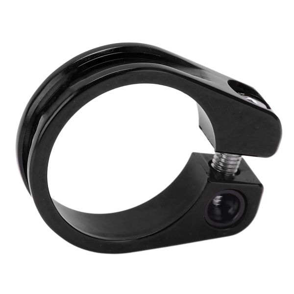 Cykelstolpklemme 31,8 mm aluminiumslegering CNC-skæring Ergonomisk huldesign CykelsadelpindklemmeSort