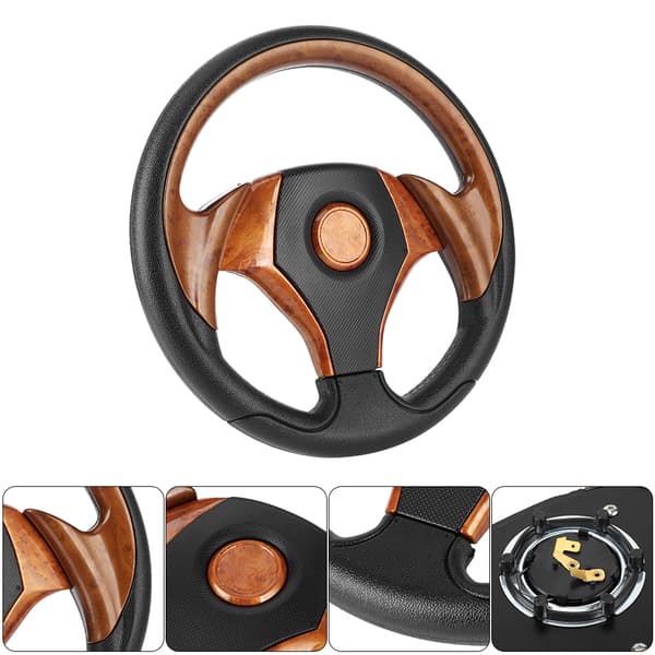 320mm Universal Ratt 6 Bult Typ Imitativ Racing Bil Automobil Modifierad Brun