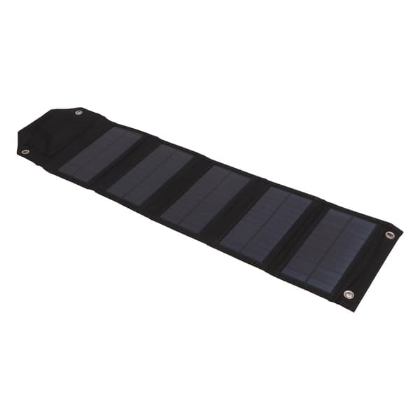 21W Soloplader 5V 3A Maks. Bærbar Foldbar Solpaneloplader til Camping IP67 Vandtæt ETFE Strøm Nødpanel SPB5Z B Sort