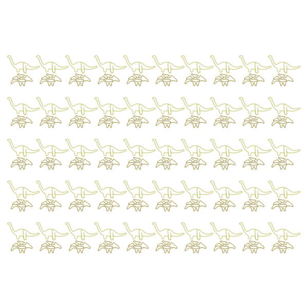 100 stk. formet papir clips Pterosauria gul dinosaur form metal bærbare kontor clips til fil klassificering
