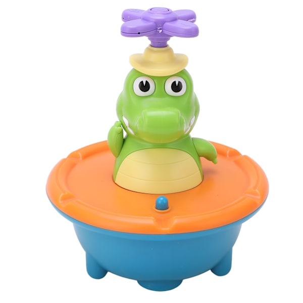 Vattenspruta Krokodil 5 lägen Färgglad fontän Krokodilform Baby Toddler Badleksak Set Orange