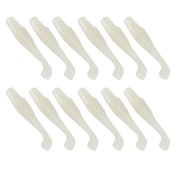 2 sæt 6 stk./sæt kunstig simulation blød silikone fiskelokke blød agn T-hale tilbehør4#