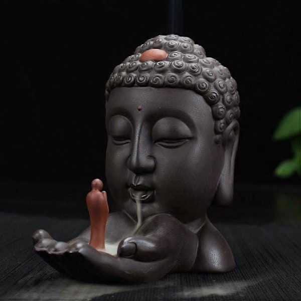 Røgelsesbrænder med Tilbageløb, Keramisk Røgelsesbrænder til Hjemmet (Buddha Røgelsesbrænder)