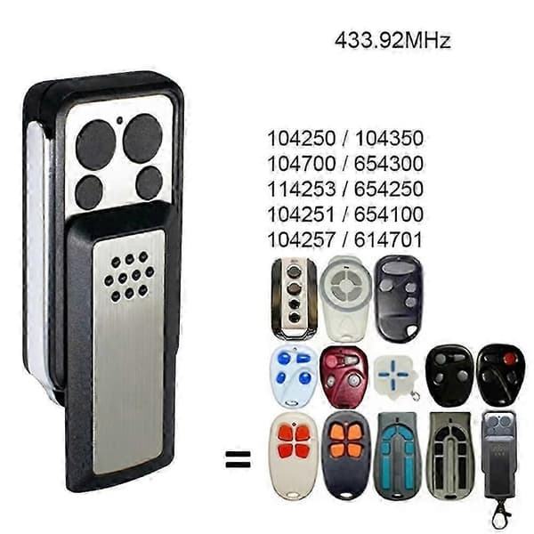 Garage Door Remote Control for AVIDSEN 104257 104251 114253, 433.92MHz 4-Channel Rolling Code Key Fob Remote, 5-Pack Black