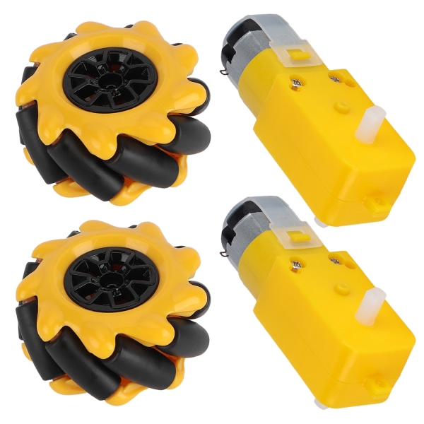 Mecanum Hjul til TT Gear Motor Smart Robot Bildele Tilbehør DIY Legetøjskomponenter 48mm