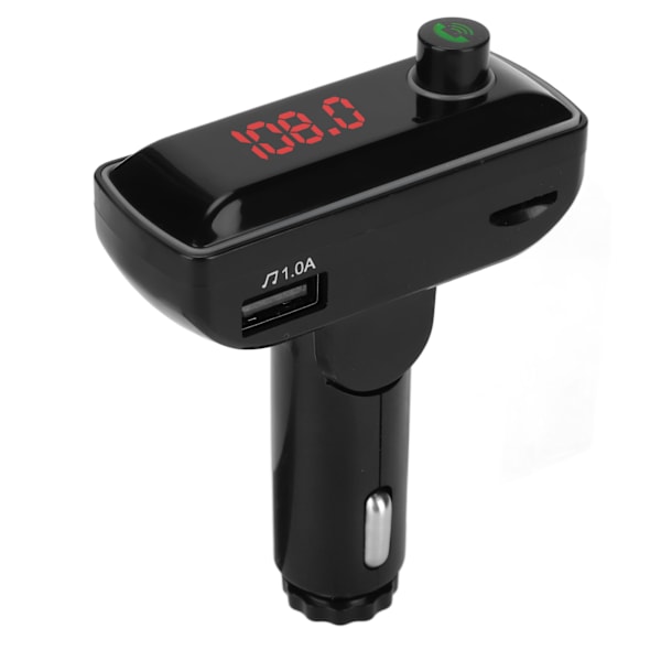 FM-sender bil adapter BT 5.0 omgivende lys håndfri opkald MP3 WAV-format musik USB-opladning biloplader F12