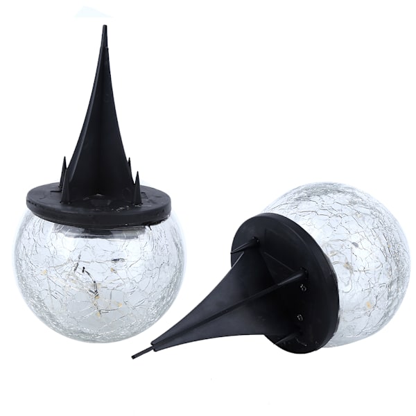 Vanntett solcelle-sprekkglasskulelys Jordspydlampe for hagegårdssti Landskapsdekor