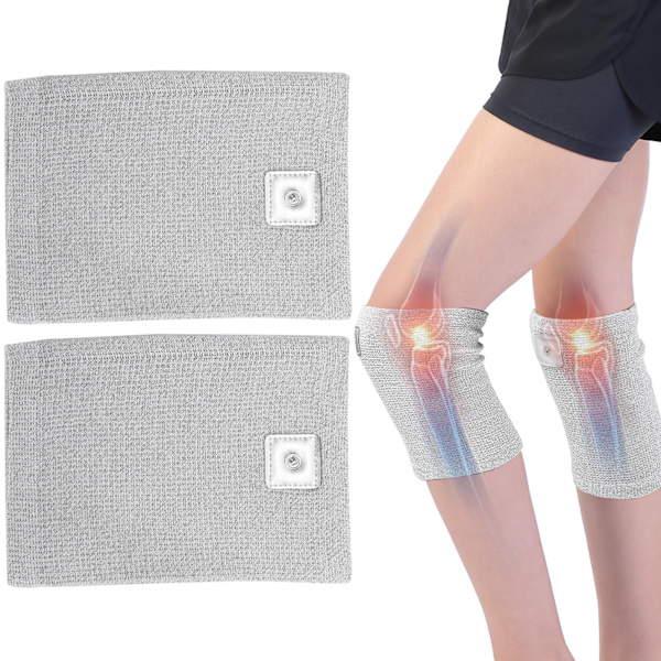 Elektrod Knäskydd Silverfiber Ledande Knäskydd Massage Puls Elektroterapi Knästöd