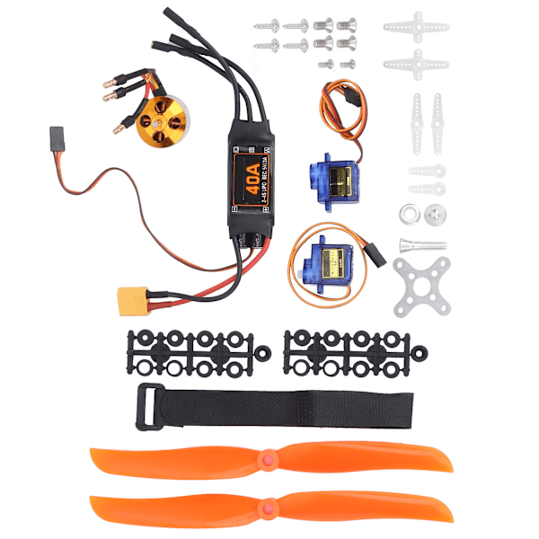 2212 KV1400 Motor 40A XT60T ESC SG90 Servo 8060 Propeller Kit för RC Drone Aircraft FPV