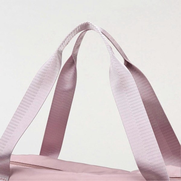 Stor Sammenfoldelig Rejsetaske - Ridsesikker Polyester Tote Gym Taske Pink