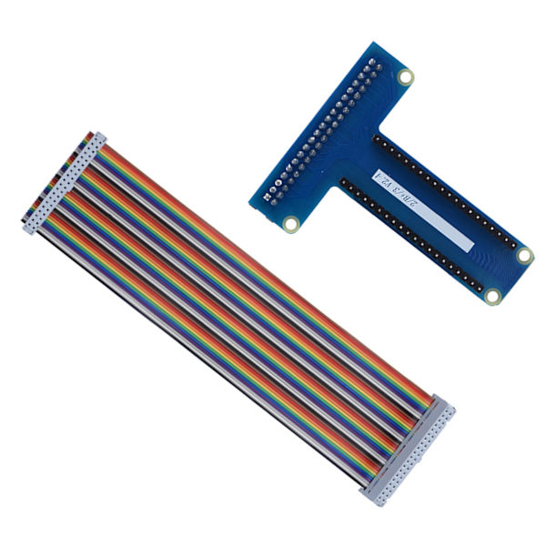 T-typ GPIO-förlängningskort 40-stifts bandkabel för Raspberry Pi 1B+/ 2B/ 3B