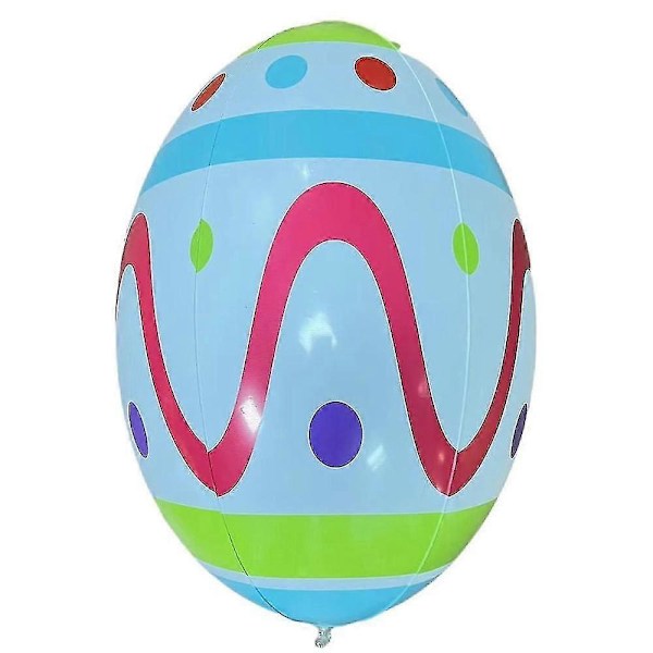Påskepynt Påske 60cm Utendørs Påske Oppblåsbar Dekorert Ball Gigantisk Påske Oppblåsbar Ball Påske Gårdsplass Dekor D