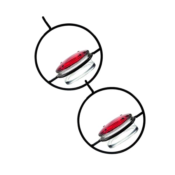 Vacker cirkulär hängande kolibrimatare utomhus hängande kolibrimatare 2-pack