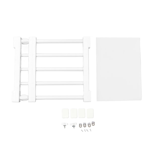 Utvidbar skaphylle for skap, spikerfri skillevegg for skap, oppbevaringshylle for garderobe, 30-40 cm / 11,8-15,7 tommer lang