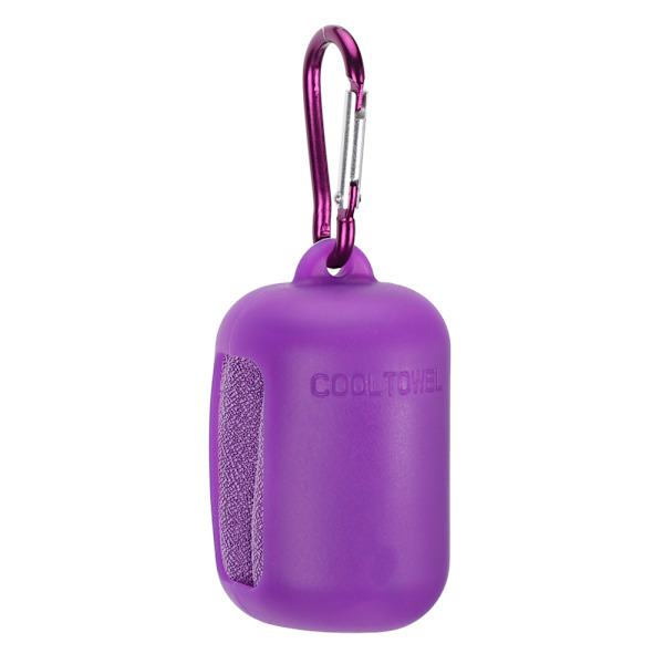 Kannettava mikrokuitukuivaus Ultra Soft Compact Gym -pyyhe rannalle, vaellukselle, joogalle, matkustamiseen, urheiluun, reppuun, violetti