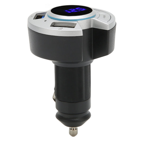 Bluetooth FM-sändare Billadapter USB-minneskort 3 uppspelningslägen Display 87,5 till 108,0 MHz Billaddare 12 till 24 V
