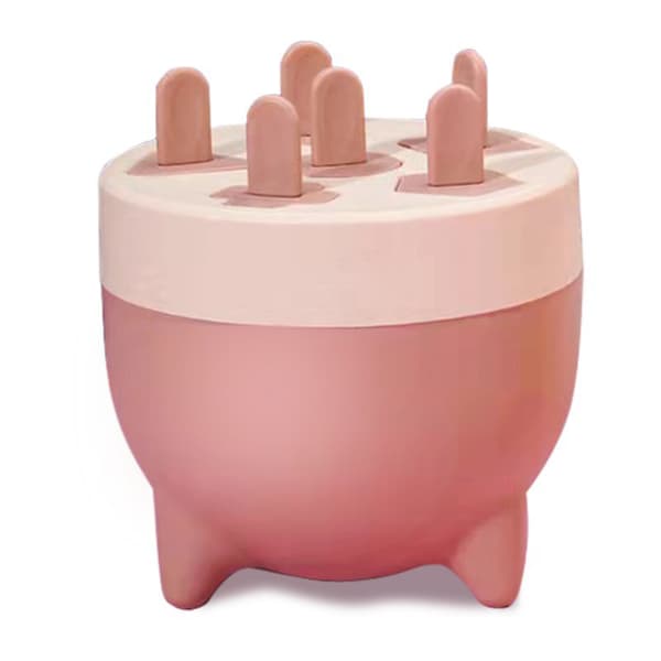 Ispinneform 6 Hulrom Avtakbar Design Trygt Sunt Materiale Slitesterk PP Mini Ispinneform Rosa