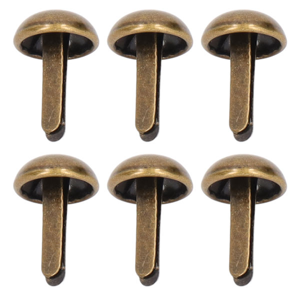 200 st klädselsstift i brons, 0,3 tum metallplätering, glänsande, enkel installation, dekorativa nitar för kläder, väskor, skor