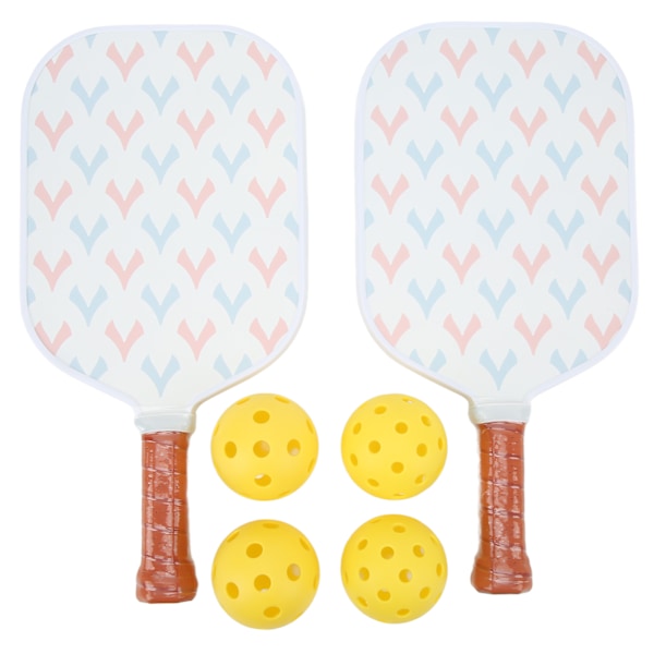 Pickleball-set med 2 racketar och 4 bollar i kolfiber för utomhussporter på sandstranden