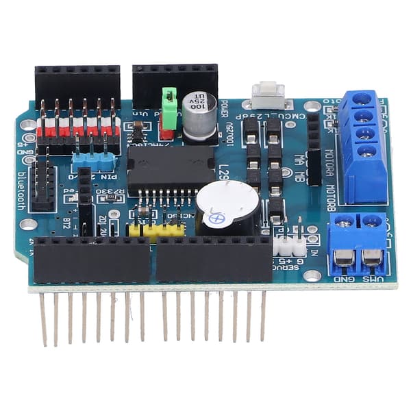 DC Motor Drive Module Utvidelseskort Dobbel Høy Effekt H-bro Elektronisk Komponent L298P