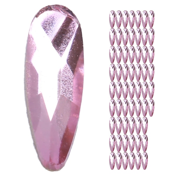 60 st Nail Rhinestones Drop Glitter Crystal DIY Nageltillbehör Glänsande manikyrverktyg622