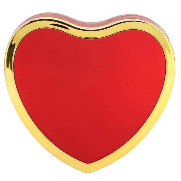 Sydämen muotoinen sormuslaatikko Tyylikäs tyylikäs korujen esittelylahjarasia LED-valolla kihlaukseen hääpunainen