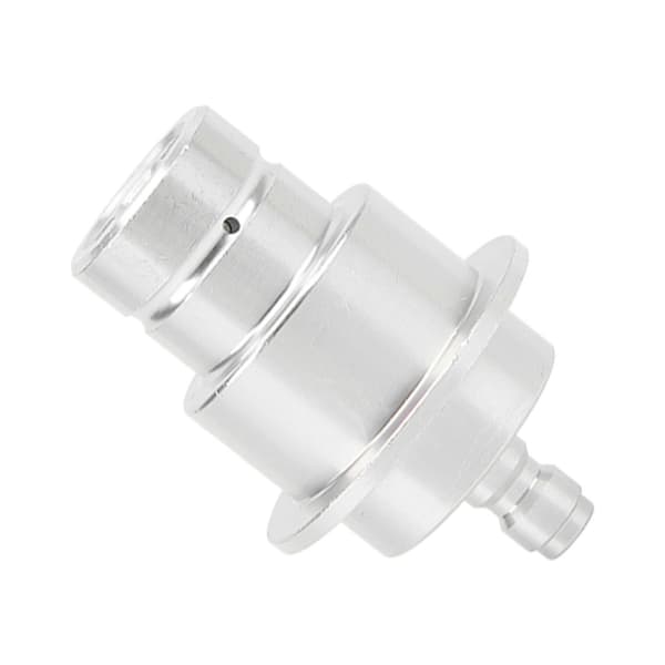 CO2-adapter aluminiumlegering 0,3 tum snabbkoppling slitstark hög hårdhet sodamaskinanslutning silver