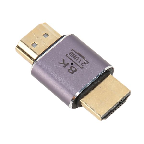 8K HD Multimedia Interface Kopplare 48 Gbps Hane till Hane 2.1 HD Multimedia Interface Adapter med Indikator