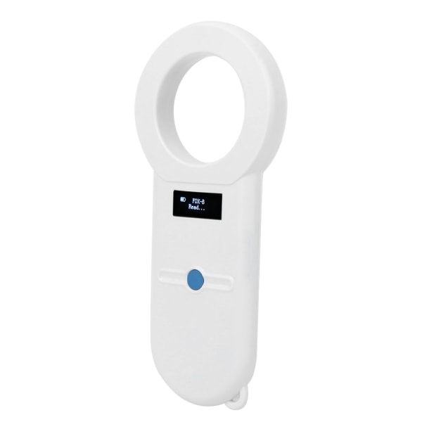 Kjæledyrmikrobrikke RFID-leser Oppladbar 134,2Khz Håndholdt bærbar skanner OLED USB
